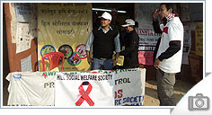 HIV / AIDS Awareness Stall at display