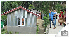 Construction of 98 houses (after Earth Quake) Reconstructed by HSWS
